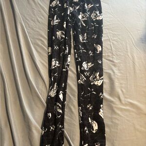 Kids Black & White Printed Leggings